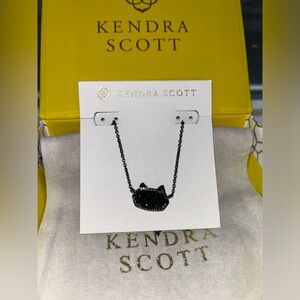 *UNUSED* Black Cat Kendra Scott Necklace!